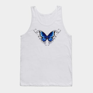 Tattoo Blue Butterfly ( Butterflies ) Tank Top